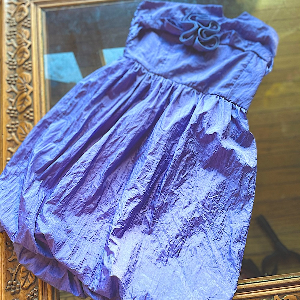 Purple Sleeveless Party Dress